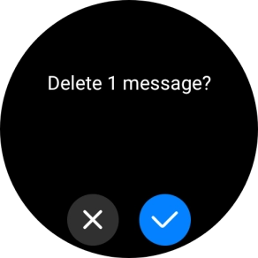 Press the confirm icon. Press the confirm icon.