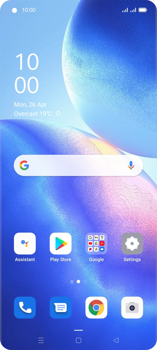 Slide your finger upwards on the screen. Slide your finger upwards on the screen.