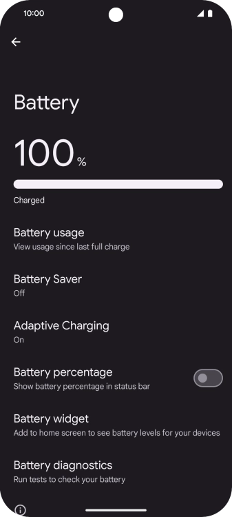 Press Battery Saver. Press Battery Saver.