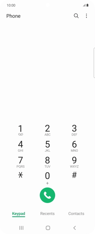 Press the menu icon. Press the menu icon.