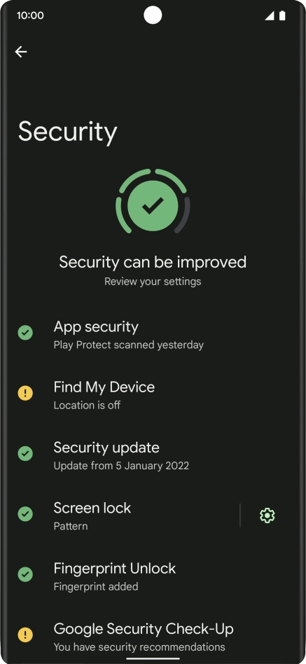 Press Screen lock and key in the current phone lock code. Press Screen lock and key in the current phone lock code.