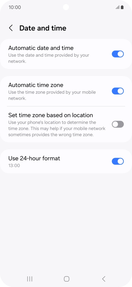 Press the Home key to return to the home screen. Press the Home key to return to the home screen.