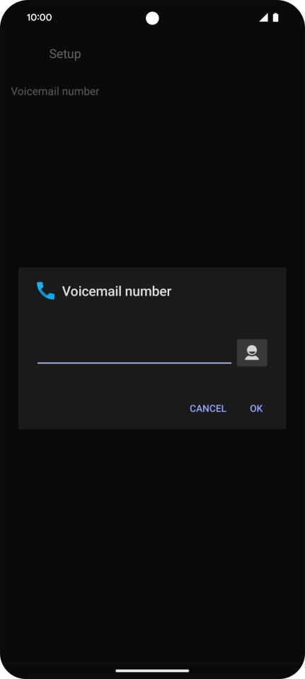 Key in +447953222222 and press OK. Key in +447953222222 and press OK.