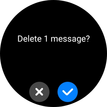 Press the confirm icon. Press the confirm icon.