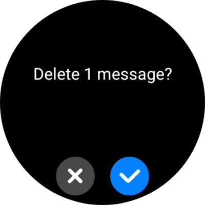 Press the confirm icon. Press the confirm icon.