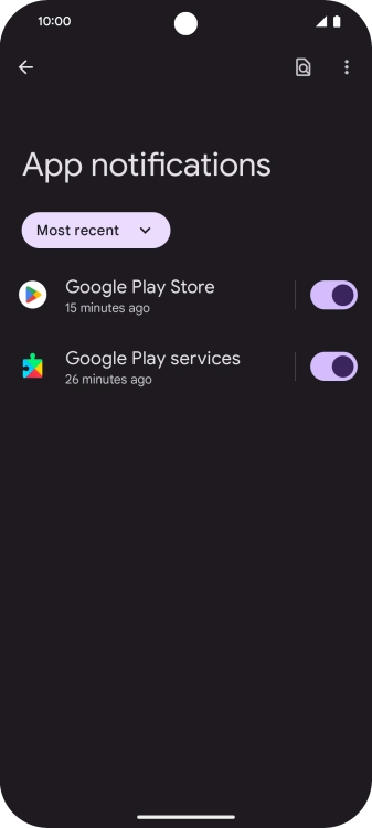 Press the drop down list. Press the drop down list.