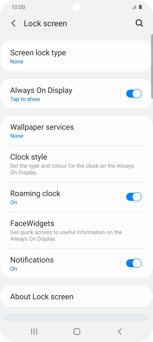 Press the Home key to return to the home screen. Press the Home key to return to the home screen.