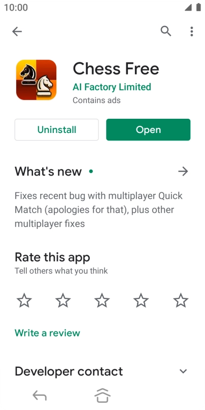Press Uninstall. Press Uninstall.
