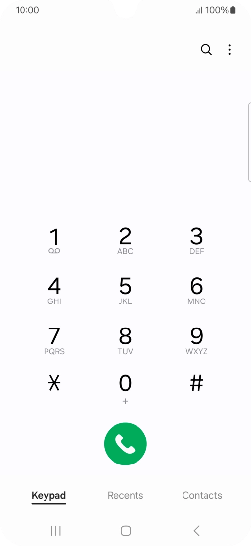 Press the menu icon. Press the menu icon.