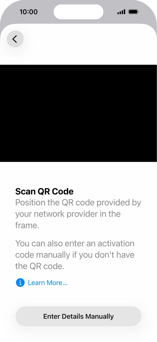 Place the QR code you've received inside the phone camera frame to scan the code. Place the QR code you've received inside the phone camera frame to scan the code.