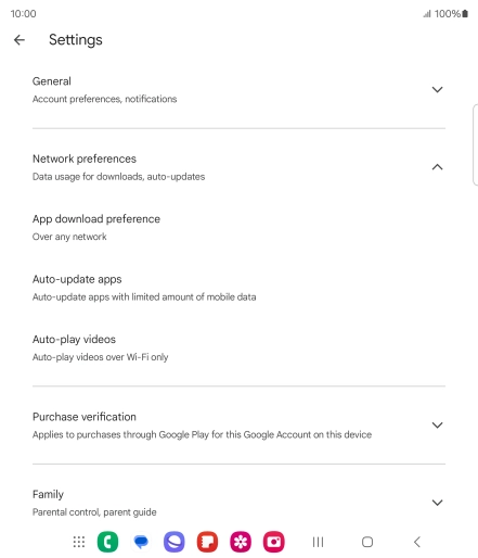 Press Auto-update apps. Press Auto-update apps.