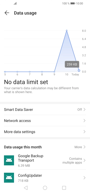 Press Network access. Press Network access.