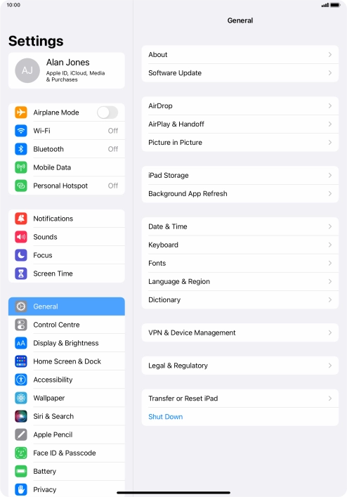 Press Transfer or Reset iPad. Press Transfer or Reset iPad.
