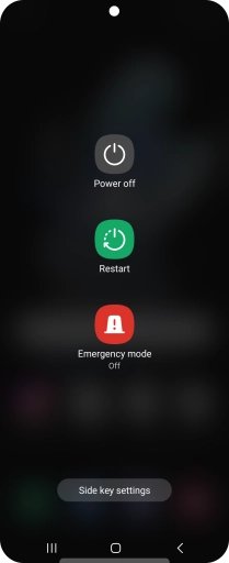 Press Power off. Press Power off.