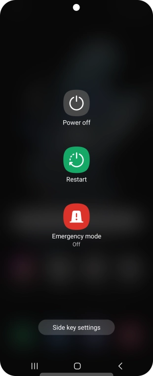 Press Power off. Press Power off.