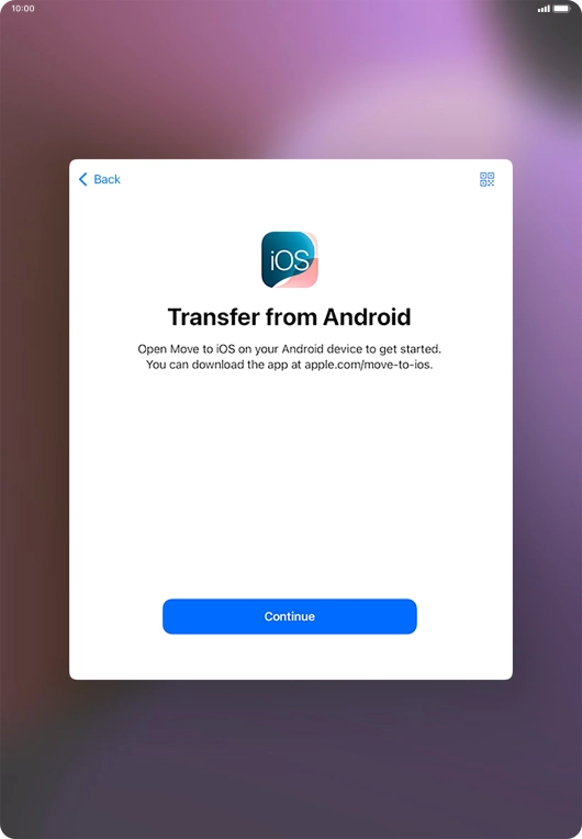 To transfer content to your tablet, you need to install the app To transfer content to your tablet, you need to install the app