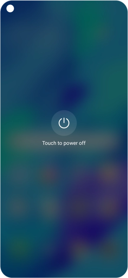 Press Touch to power off. Press Touch to power off.
