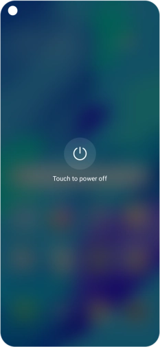 Press Touch to power off. Press Touch to power off.