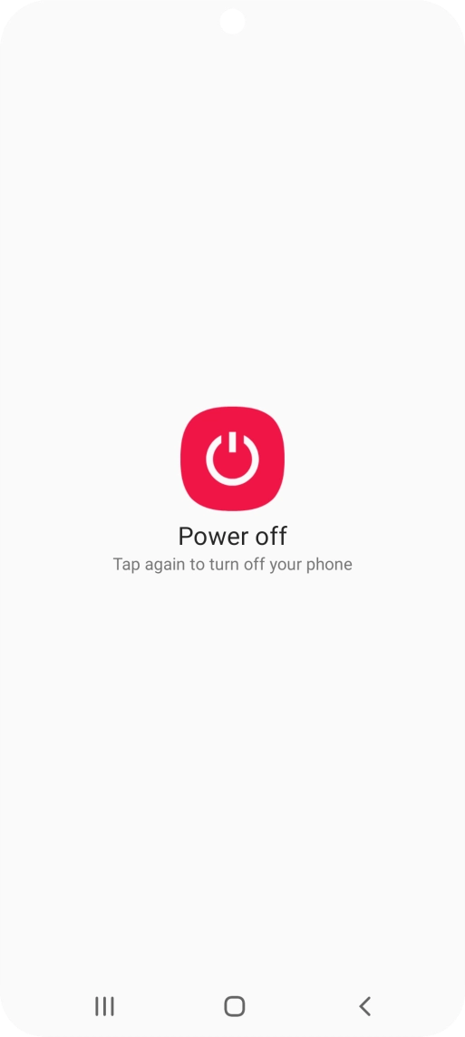 Press Power off. Press Power off.