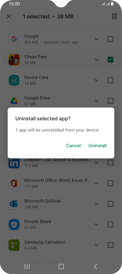 Press Uninstall. Press Uninstall.