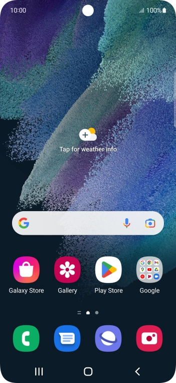 Press the Application key. Press the Application key.