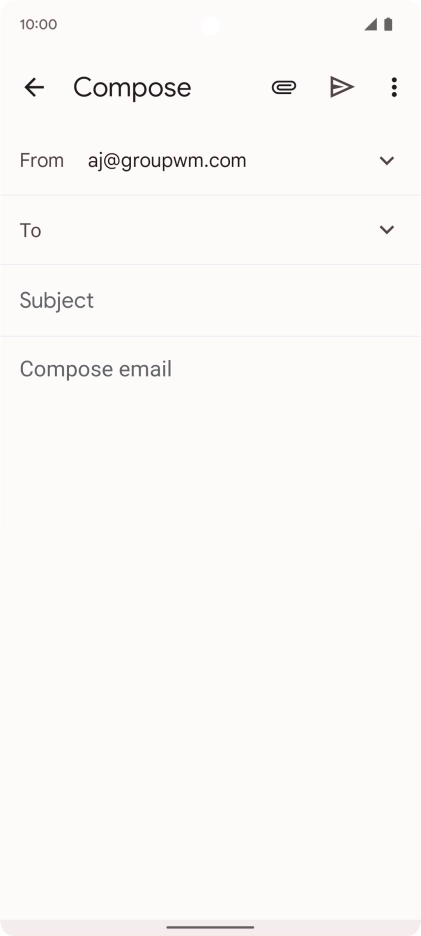 Press To and key in the first letters of the recipient's name. Press To and key in the first letters of the recipient's name.