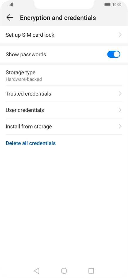 Press Set up SIM card lock. Press Set up SIM card lock.