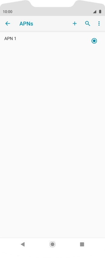 Press the new data connection icon. Press the new data connection icon.