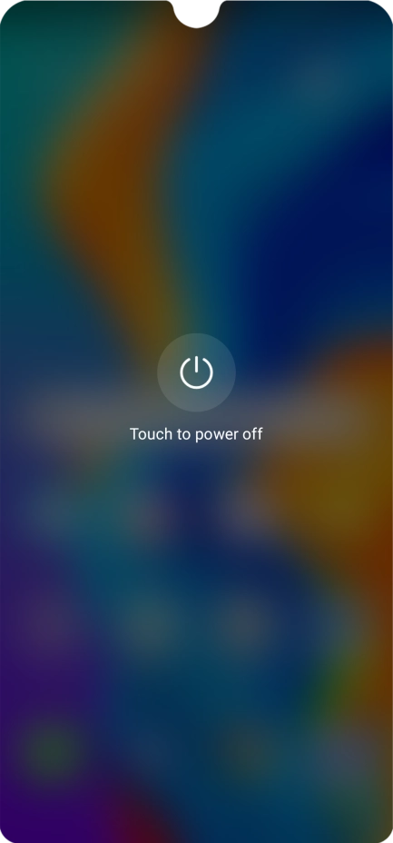 Press Touch to power off. Press Touch to power off.