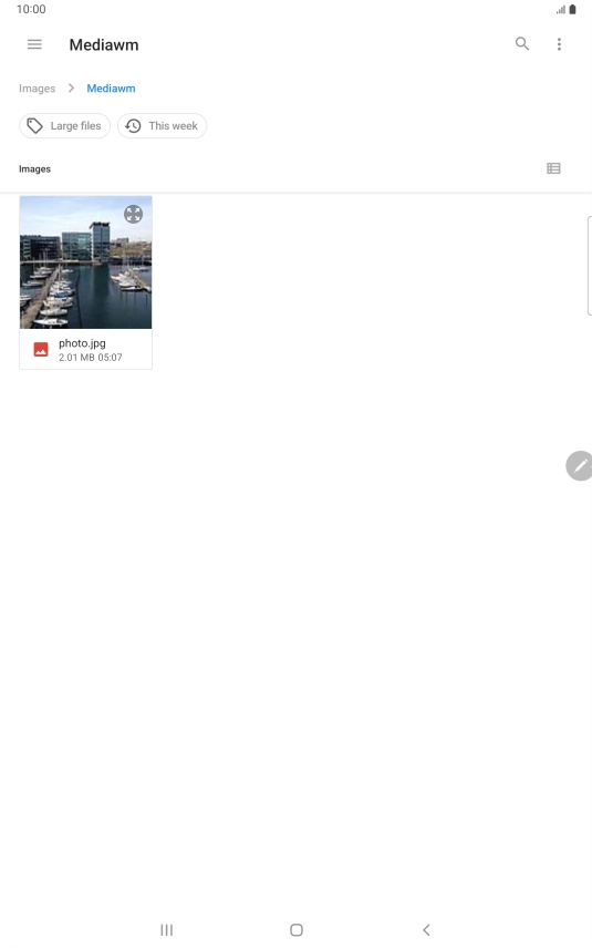 Press the required file. Press the required file.