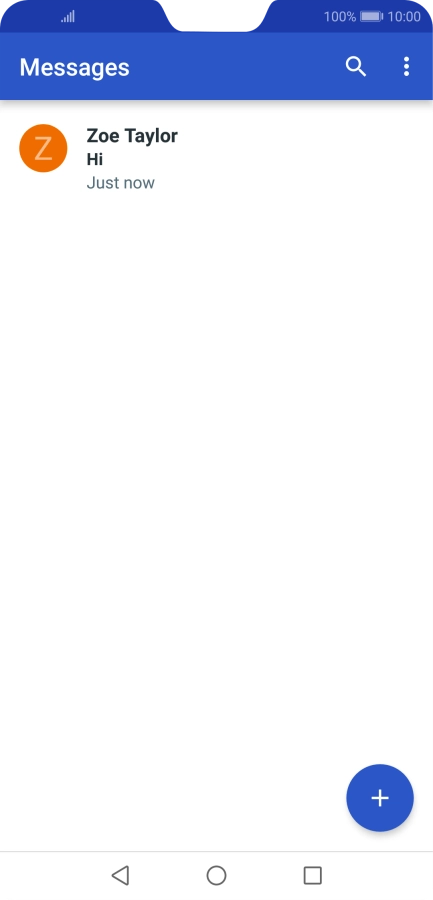 Press the new message icon. Press the new message icon.