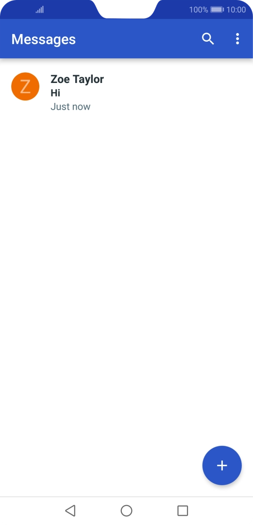 Press the new message icon. Press the new message icon.