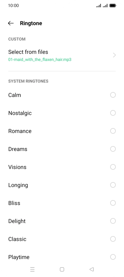Press the Home key to return to the home screen. Press the Home key to return to the home screen.
