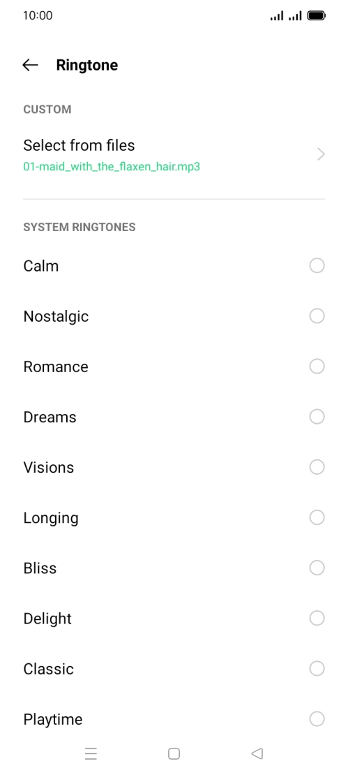 Press the Home key to return to the home screen. Press the Home key to return to the home screen.