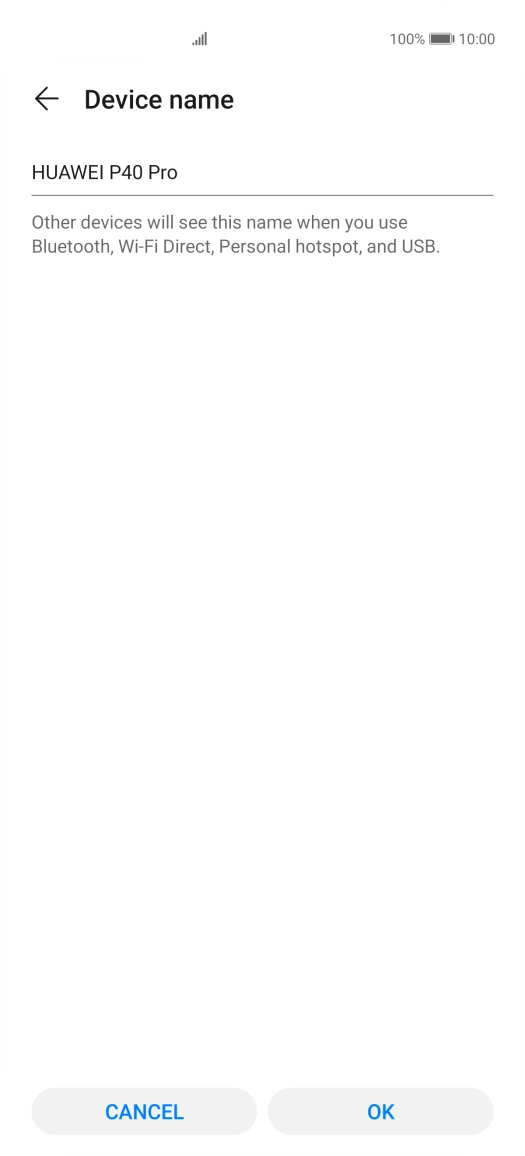 Key in the required Wi-Fi hotspot name and press OK. Key in the required Wi-Fi hotspot name and press OK.