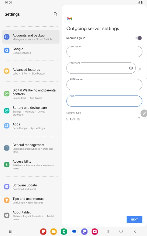 Press the drop down list below Press the drop down list below