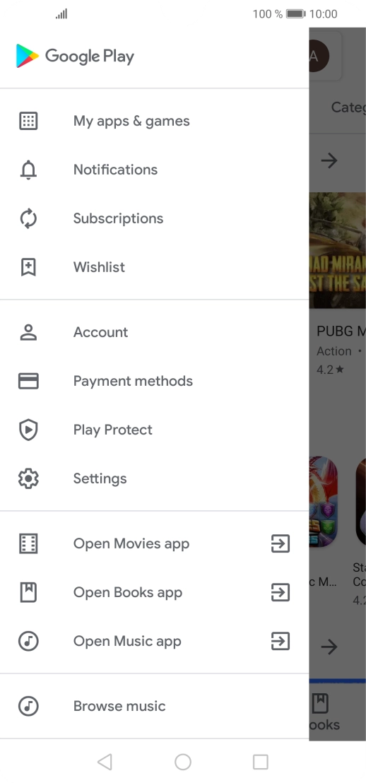 Press My apps & games. Press My apps & games.