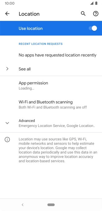 Press App permission. Press App permission.