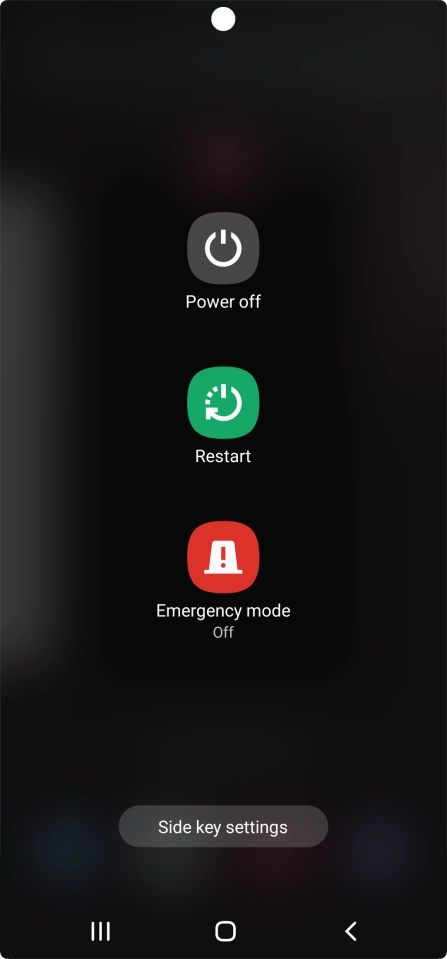 Press Power off. Press Power off.