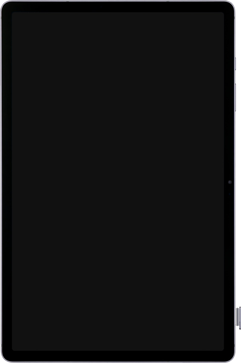 Remove the card holder from your tablet. Remove the card holder from your tablet.