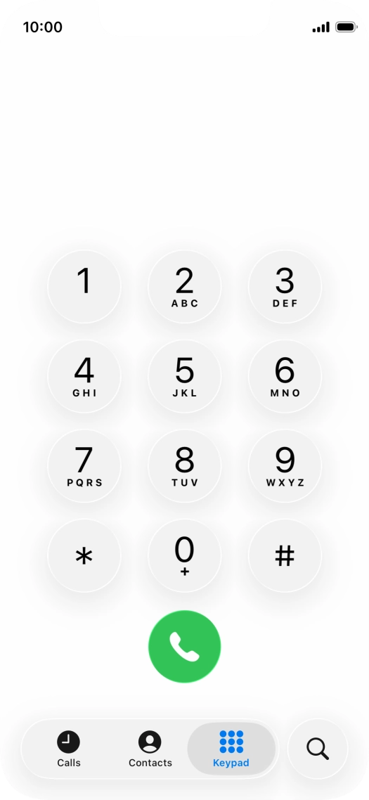 Key in ##002# and press the call icon. Key in ##002# and press the call icon.