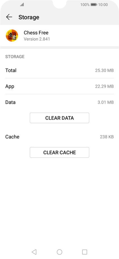 Press CLEAR CACHE. Press CLEAR CACHE.