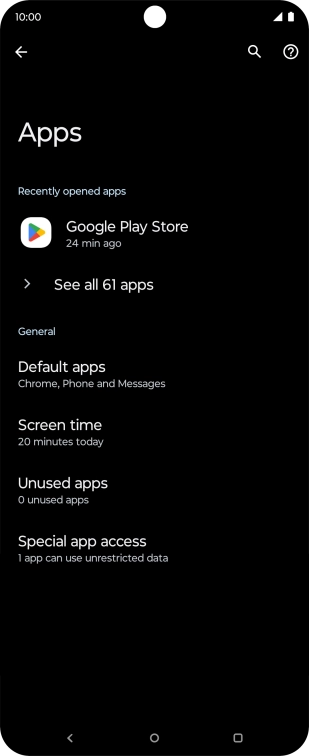 Press See all apps. Press See all apps.