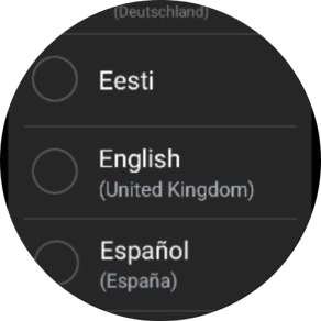 Press the required language. Press the required language.