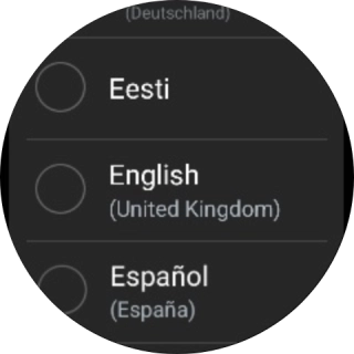 Press the required language. Press the required language.