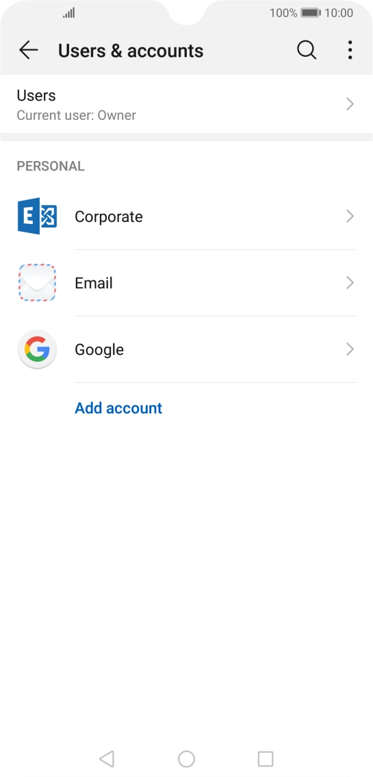 Press the menu icon. Press the menu icon.