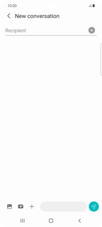 Press the search field and key in the first letters of the recipient's name. Press the search field and key in the first letters of the recipient's name.