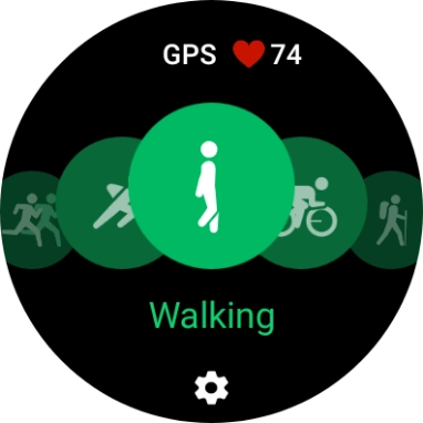 Press the settings icon. Press the settings icon.