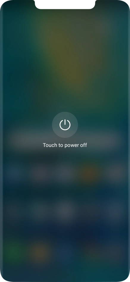Press Touch to power off. Press Touch to power off.