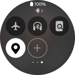 Press the flight mode icon to turn the function on or off. Press the flight mode icon to turn the function on or off.